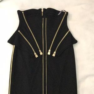 herve leger black cocktail dress